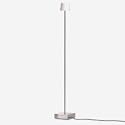 Anta Cut Stehleuchte mit Schnurdimmer, 120cm Alu/weiß