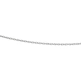 14K White Gold Wheat Chain - 7 inches