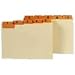 Indexed Top Tab Card Guides, Daily 1-31, 1/5 Tab, 3x5, Manila/Salmon Vinyl Tab SMD5331S