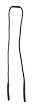 Industrial Grade 2YAW1 Nonadjust Poly/Rubr Cord, Breakaway, Black