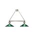 2 Light Deco Ball Pendant With 18 Swirled Art Glass Cone from The Metro Line by Meyda Tiffany 72662