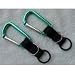 Tools & Hardware : (2) Water Bottle Holders W/ Green Aluminum Carabiner Attachments