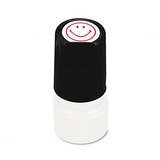 UNV10080 - Universal Pre-Inked SMILEY FACE Round Icon Stamp