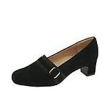 Trotters Betsy | Ladies Slip-on Dress Shoes Black Suede by Trotters
