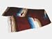 Authentic Large 7'/5' Rare One of a Kind Mexican Blanket with Diamond Centers and Burgandy