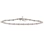 1.00 ctw Diamond Heart Bracelet, 14k Gold B-H3Stone10Kwg 8inch