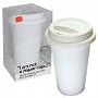 DCI I Am Not a Paper Cup 12-Ounce Porcelain Travel Cup with Lid