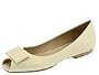 DKNY Britney-Peep Toe Flat | Women's Dress Flat Shoes White Wash