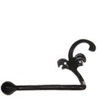 Ballarat II Wrought Iron Leaf Toilet Paper Holder Left