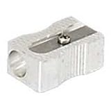 Pocket Pencil Sharpener, 1 Long, Silver, Sold as 1 box(20 per box)
