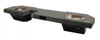 OBCON Dual 12 Dodge Ram Quad Cab '02-'08 Speaker Box (no 2009) With Labyrinth Power Port