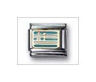 Greece Flag Mix Classic Enamel, Italian Charm by Nomination Charms