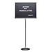 Magnetic Letter Board w/ Single Pedestal Stand, Adjusts 45