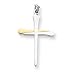 Sterling Silver & Vermeil Nail Cross with 20 Inch Sterling Silver Chain