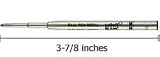 Genuine Montblanc Ballpoint Refill - Blue (3-pack) Medium MB35094 (35094)