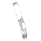 Sterling Silver 10mm Cuff Bangle QB321