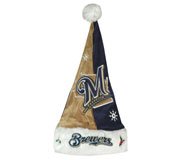 Forever Collectibles Milwaukee Brewers Colorblock Santa Hat