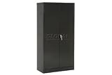 Metal Storage Cabinet 36x18x72 Black
