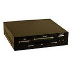 LogiLink Multi-Kartenleser 8,9 cm (3,5 Zoll) USB 2.0 intern mit USB Front Plastikgeh&auml;use