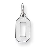 Sterling Silver Small Polished Number 0