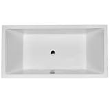 Duravit 700090000000090 Starck X, Built-in Soaker Tub with Dual Backrest-slopes - 700090000000090