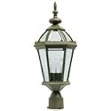 Maxim Lighting - 1023RP : Builder Cast 3-Light Outdoor Pole/Post Lantern - Rust Patina