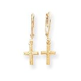 Sardelli - 14k Children's Cross Dangle Earrings