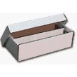 BCW Shoe 2 Row Storage Box (1600 Ct.) - Corrugated Cardboard Storage Box - Baseball, Football, Basketball, Hockey, Nascar, Sportscards, Gaming & Trading Cards Collecting Supplies