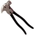 Tipper Tie Hammer Head Fence Tool Black - FA00009