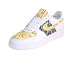 Bandana Fever :: Custom Nike Air Force One Duo Tone Low Top (White/Yellow/Black)