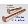 Copper Tree Stump Killer - 30x V.Large 65mm copper nails