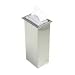 San Jamar H2005 Stainless Steel In-Counter Fullfold Control Napkin Dispenser, 750 Plus Capacity, 7" Width x 19-5/8" Height x 5-1/2" Depth, Clear/Satin Stainless