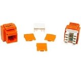Cables To Go Cat5E 90 Keystone Jack - Keystone jack - RJ-45 - black - 1 port