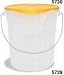 Rubbermaid-Clear Round Storage Container; 22 Quart Salsa Pail (5.729-24CL) Categoria: Food Storage Round Containers