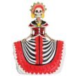 Dod - Red Senorita Mexican Traditional Skeleton 