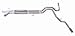 Dual Extreme Exhaust Kit Exits Behind Rear Tire At An Aggressive Angle Incl. Muffler/2.5 in. Pipes/T-304 Stainless Steel Clampless Slash Tip/Hangers/Clamps Stainless