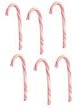 Dollhouse Miniature Set of 6 Red & White Candy Canes