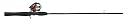 Shakespeare Synergy Steel Spincast Combo - Black/ Red (6')