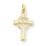 14k Celtic Cross Pendant - Measures 21x15mm - JewelryWeb