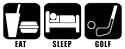 Eat Sleep Golf Vinyl Graphic Sticker Decal golfer golfing