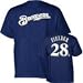Prince Fielder Milwaukee Brewers T Shirt Majestic MLB
