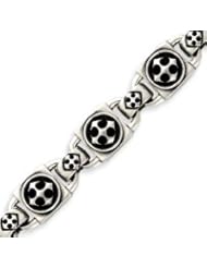 Sterling Silver Cross Bracelet - 8 Inch