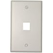 Leviton 1-Port QuickPort Flush Mount Wall Plate - White