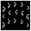 Joby Jewels on White Design Nail Sticker- JB-06