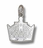 Los Angeles Kings 1/2 Crown Logo Charm - Sterling Silver Jewelry