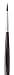 da Vinci Oil & Acrylic Series 7785K Top Acryl Paint Brush, Round Red/Brown Synthetic with Short Black Handle, Size 2