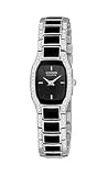 Citizen Eco-Drive Black Normandie Crystal Bracelet Women's Watch #EW9780-57E