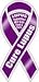 Cure Lupus Awareness 2 in 1 Ribbon Magnet, Dimensions: 3 7/8