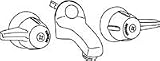 Tools & Hardware : Central Brass 1178-A Slant Back Faucet 4 To 6 Inch Adjustable Centers, Chrome