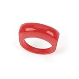 Barse Genuine Pink Jade Stone Ring, Size 7